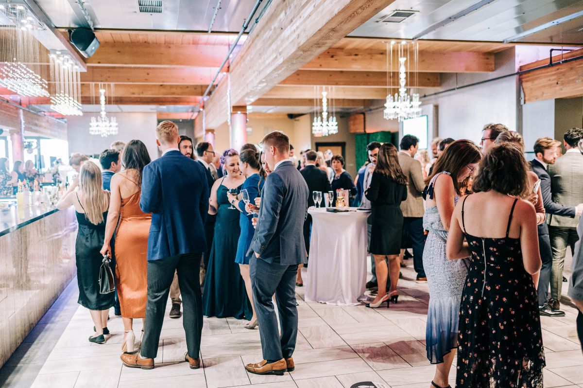 Guests socializing at A'BULAE