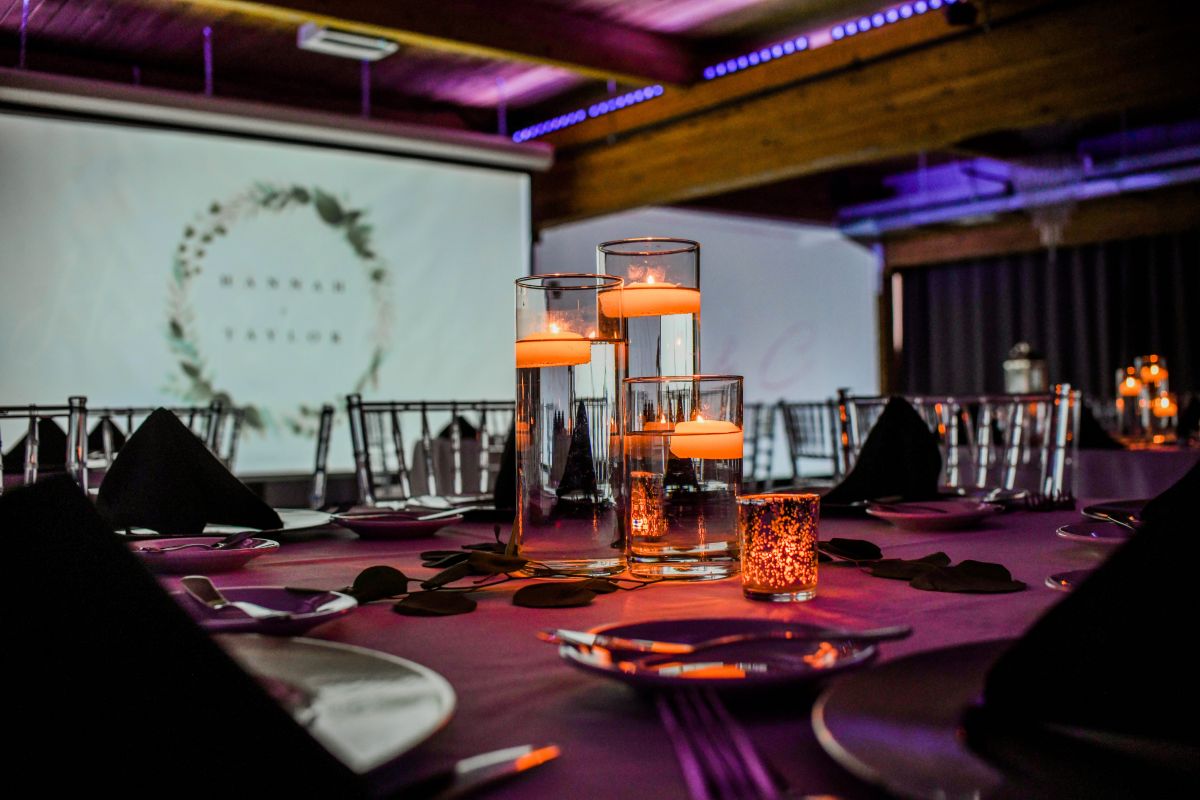 Couple monogram projection