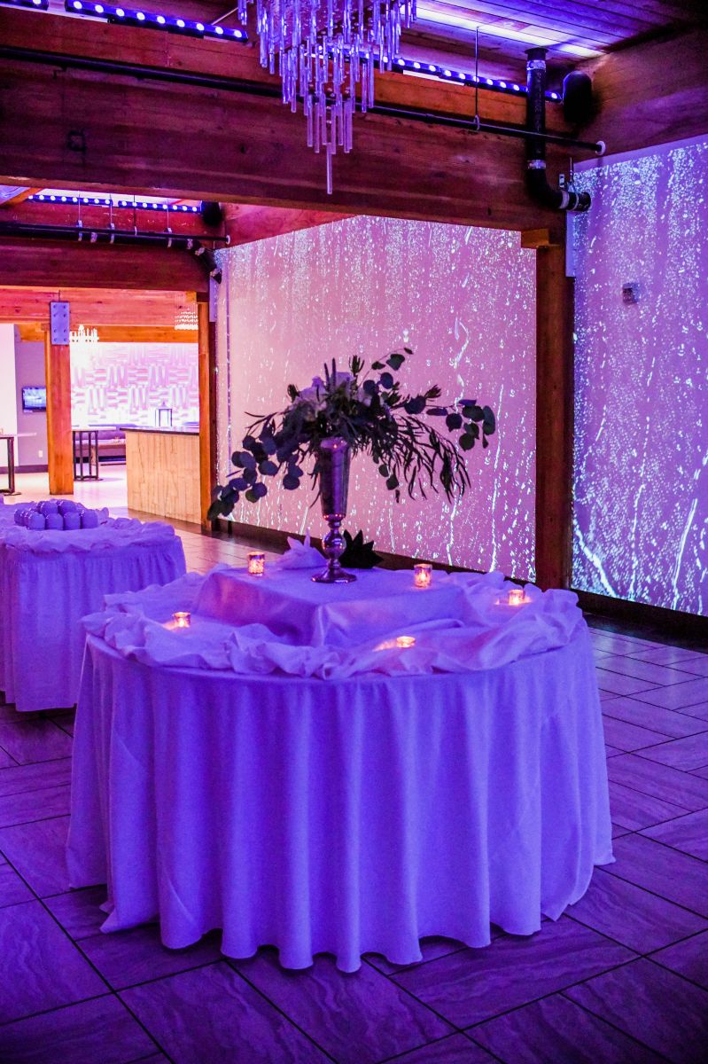 Ballroom wall projection 