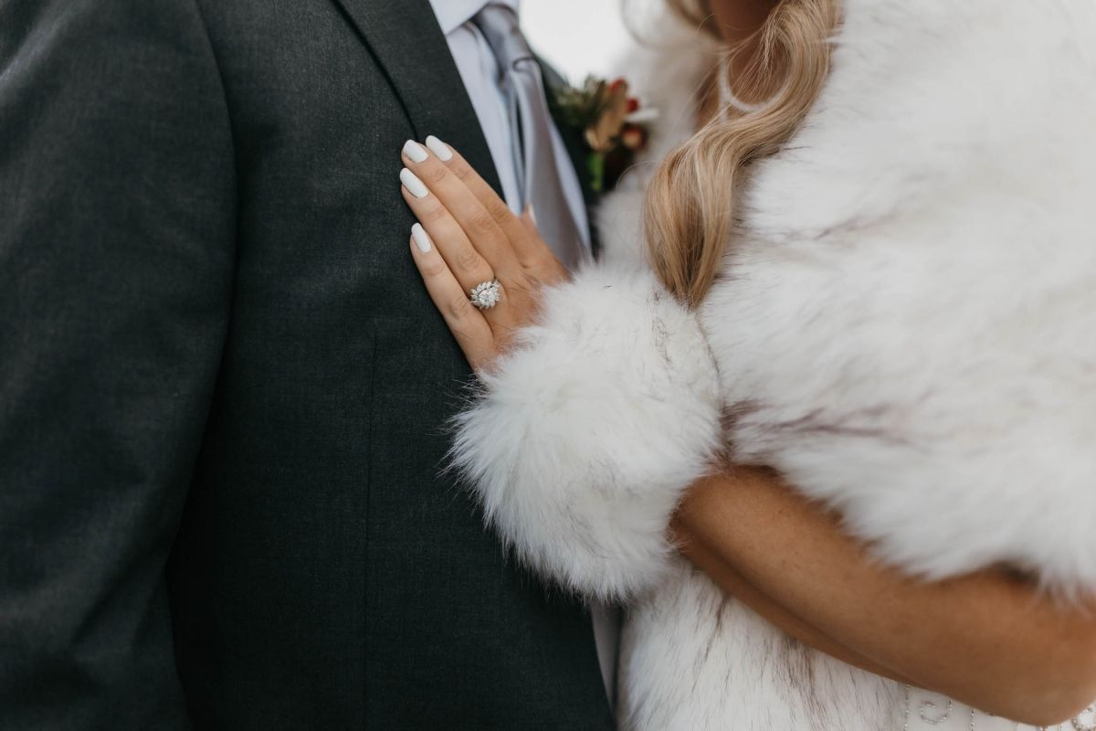 bride's hand and ring 