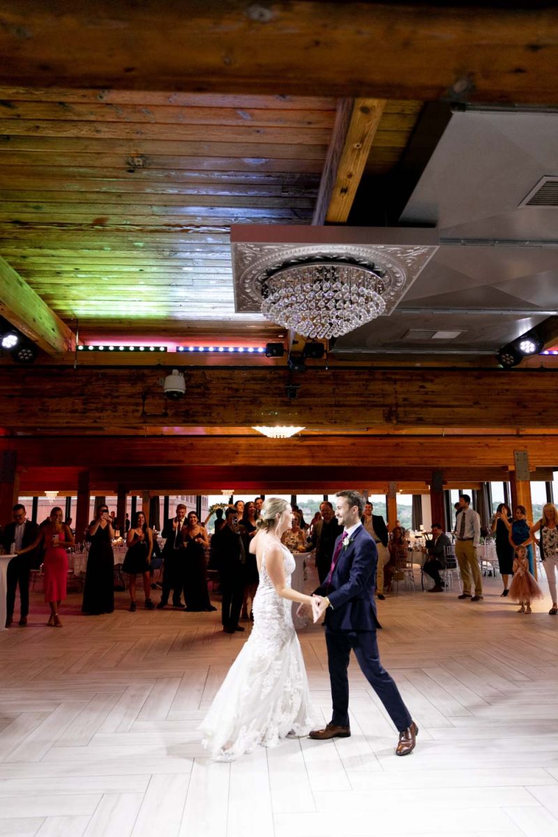 Bride and Groom dancing at A'BULAE