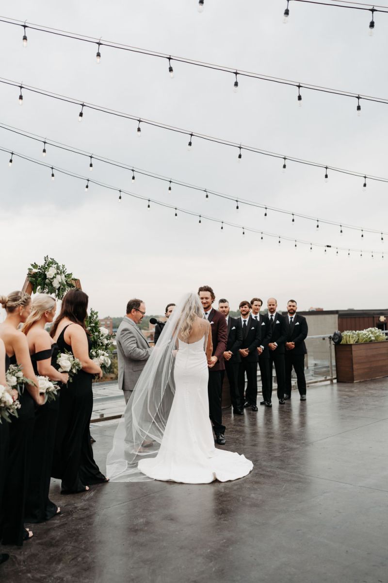couple during ceremony