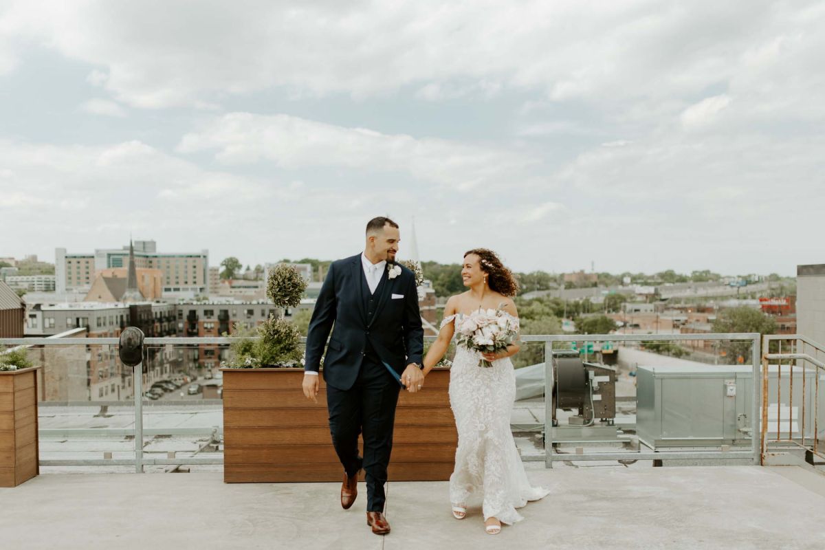 couple walking holding hands