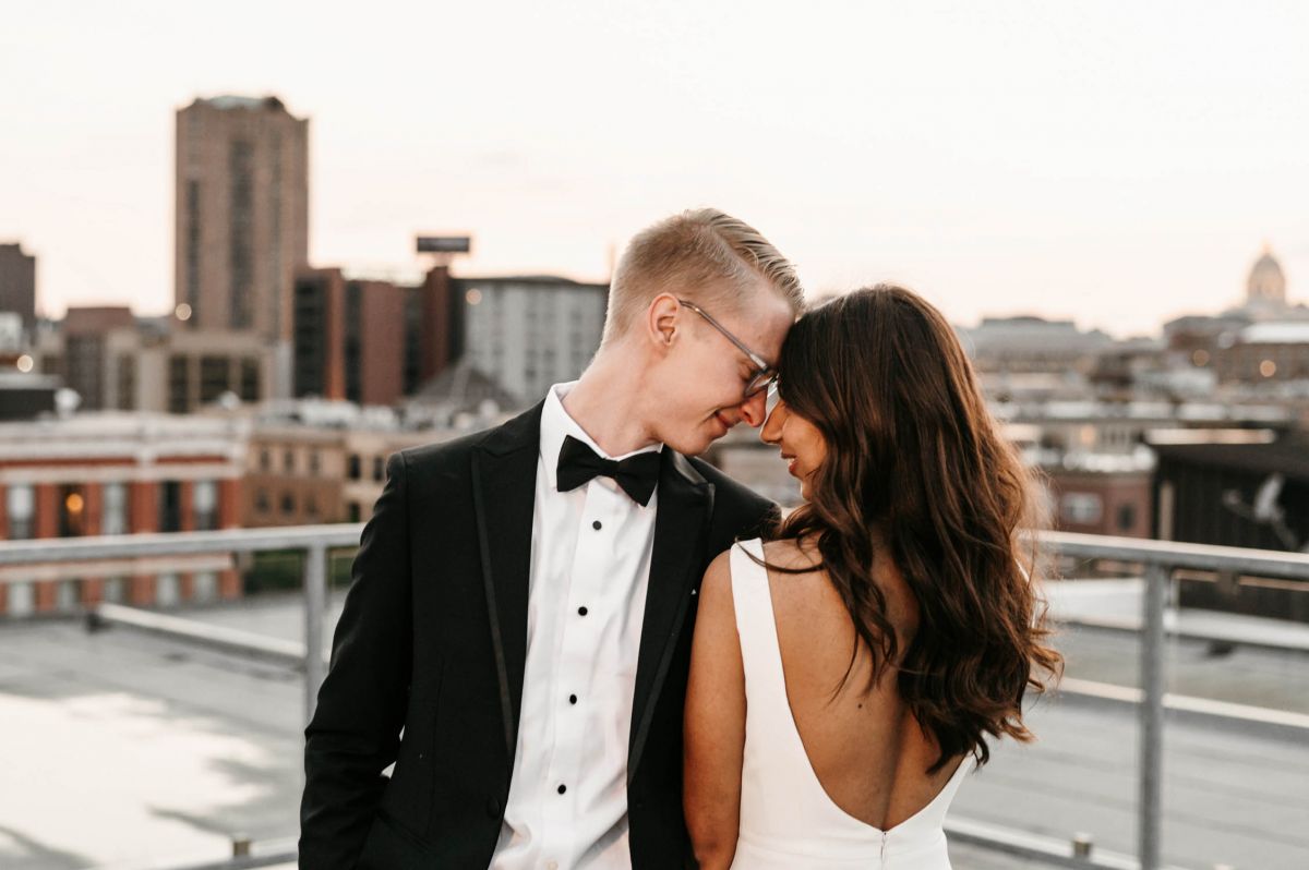 couple staring at eachother