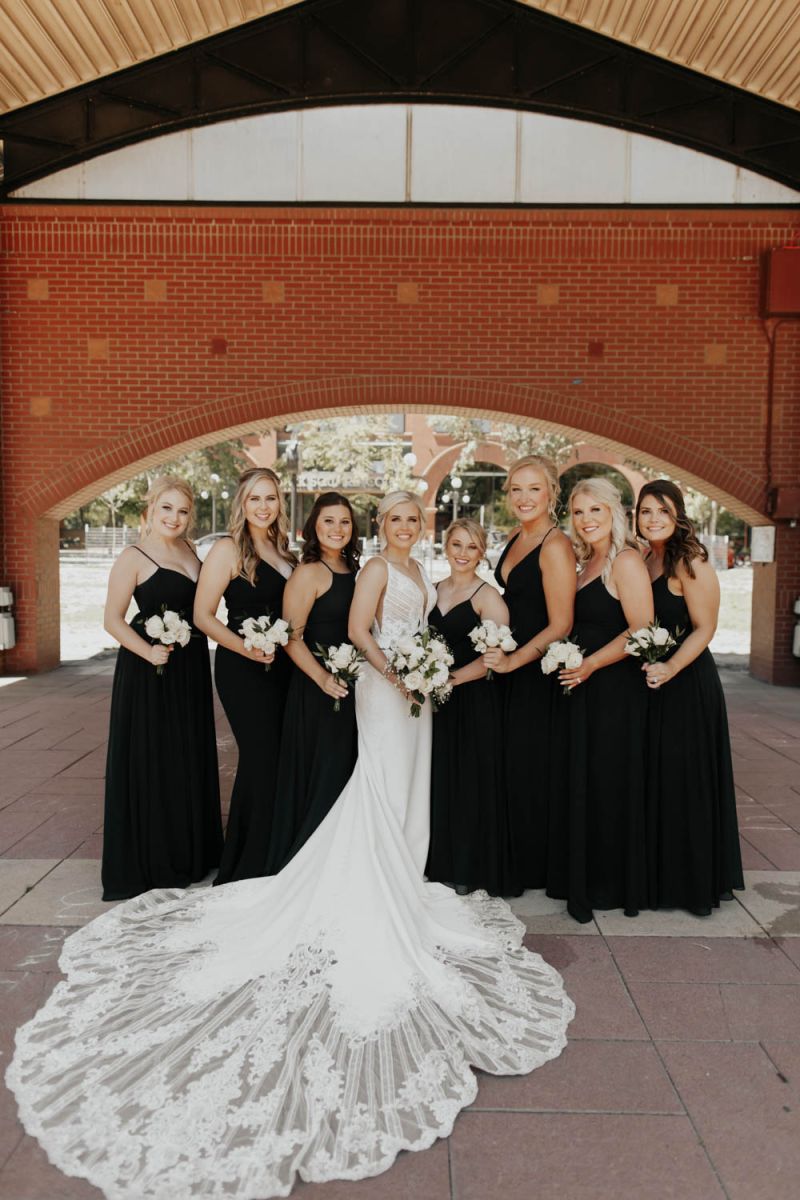 bride and bridesmaids